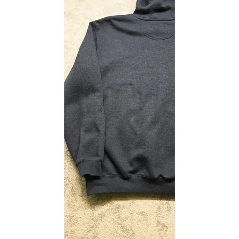 Carhartt Original Fit Hooded Sweatshirt Mens XL Navien Blue Logo Fleece - Picture 5 of 16